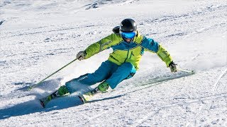 Ski Review Volkl Racetiger SL Demo 201819  Reilly McGlashan [upl. by Vastha147]