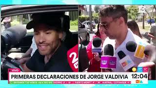 Valdivia habló a la salida de su departamento y es visitado por Daniela Aránguiz  Tu Día  Canal 13 [upl. by Anicnarf978]