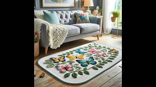 nice carpet knitted crochet knittingmodels design [upl. by Duwalt]