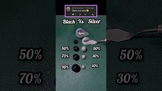 Black Vs Silver Mixing colors on request of viewers Ep25colormixingsatisfyingshortsart [upl. by Berny]