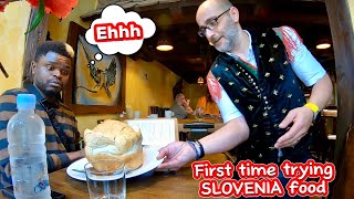 First Time Trying TRADITIONAL SLOVENIAN Food 🥘 🇸🇮 [upl. by Rucker]