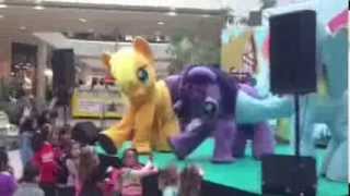 My Little Pony  Twilight Sparkle Falls off Stage During Live Performance [upl. by Nevram430]