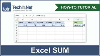 How to use the SUM function in Excel [upl. by Cohin]