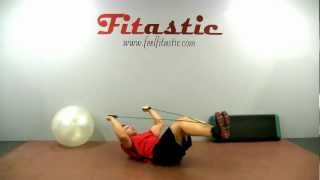 Resistance Band Knee Tuck Crunch [upl. by Adnorahs378]