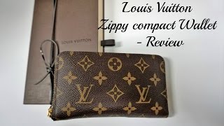 Louis Vuitton Zippy Compact Wallet  Review [upl. by Aiello]