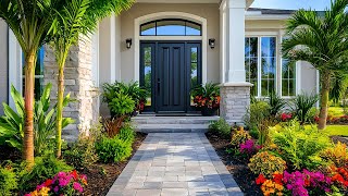 Modern Entryway amp Porch Designs Tropical Paradise amp Zen Retreat with Beautiful Landscaping [upl. by Allayne949]