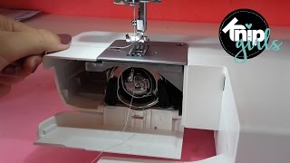 Tutorial spoeltje maken amp naaimachine inrijgen  KNIPgirls Rachel [upl. by Ennayd432]