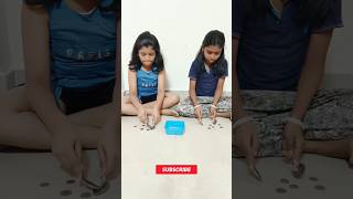 Coin collect using spoon  Party games  Funny games  Indoor games shorts reels viral games [upl. by Edme]