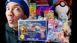 Opening a Paradox Rift Booster Bundle amp a Mystery Power Box Anniversary Week  AndrewPullsPokemon [upl. by Anahsat276]