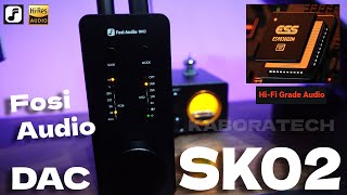 Fosi Audio SK02 Desktop DACHeadphone Amp [upl. by Gertie]