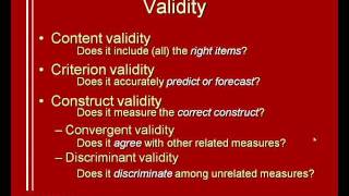 03 Reliability and validity 23 [upl. by Mou678]