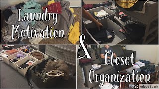 LAUNDRY MOTIVATION amp CLOSET ORGANIZATION  CLEAN WITH ME  BRITTA CAPRI [upl. by Ahsakat]