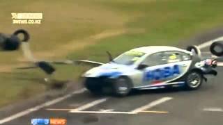 Huge Crash Colin Corkery  2012 V8 SuperTourers Manfeild [upl. by Shing]