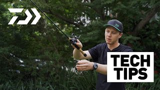 HOW TO CAST A BAITCASTER DAIWA TECH TIPS [upl. by Dew]