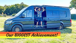 Our Biggest Achievement Yet VW Crafter Camper Self Build [upl. by Avlem588]