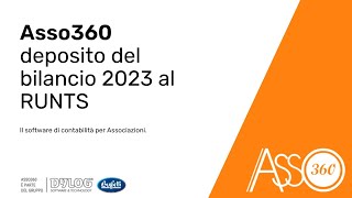 Il bilancio 2023 per Enti del Terzo Settore Come crearlo con Asso360 [upl. by Alien]