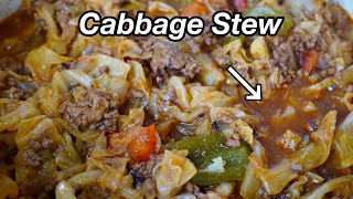 One of My Favorite Meals Reinvented Smothered Cabbage amp Ground Beef Recipe [upl. by Alyt]