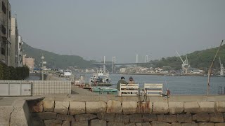 Crossing Foggy ShimanamiKaido to Onomichi Hiroshima [upl. by Cecelia]