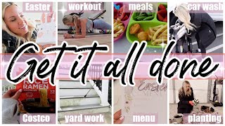 NEW GET IT ALL DONE WORKOUT COSTCO HAUL ERRANDS YARD WORK AND MORE TIFFANI BEASTON HOMEMAKING 2024 [upl. by Stephannie533]