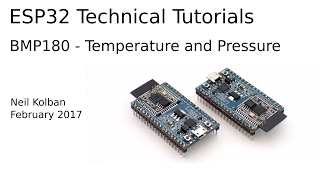 ESP32 Technical Tutorials ESP32 and BMP180 [upl. by Elag]