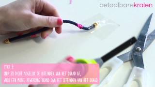 Sieraden maken Hoe maak je een armband met macramé steek ♡ DIY [upl. by Verger]