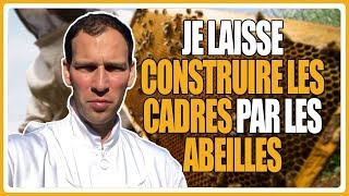 🐝Je laisse construire les cadres par les abeilles🐝  Cire naturelle le résultat [upl. by Aiker]