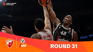 ZvezdaVirtus  Round 31 Highlights  202324 Turkish Airlines EuroLeague [upl. by Heisel]