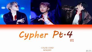 BTS ‘CYPHER PT 4’ Lirik Color CodedRomInd Sub indo [upl. by Joceline]