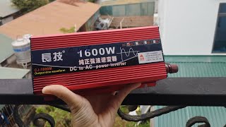 Kích Điện 12v220v Sin Chuẩn 1600WVTD Electronic [upl. by Rafaelia489]