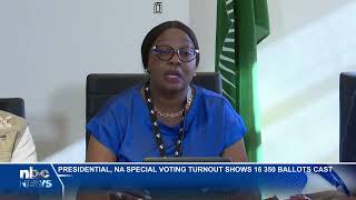 NAMIBIAVOTES2024  ECN Chairperson expresses satisfaction with voter turnout  nbc [upl. by Kirchner65]