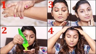 Top 5 Uses of Aloe Vera Gel  Aloe Vera Benefits for Skin amp Hair  Rose Tamil Beauty Tips [upl. by Bert]