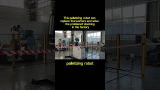 This palletizing robot can replace four workers robotization mobilerobots industrialrobots [upl. by Nevarc]