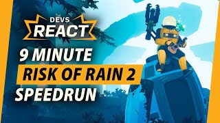 Risk of Rain 2 Developers React to 9 Minute Speedrun [upl. by Lednic]