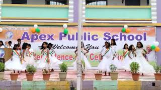 Desh Mera Rangila song performance  Independence Day  ApexPublicSchool Marang March [upl. by Osmond]