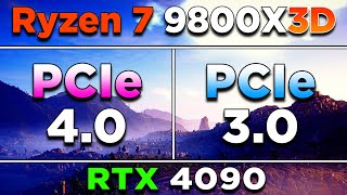 PCIe 40 vs PCIe 30  Ryzen 7 9800X3D  RTX 4090  PC Gameplay Benchmark Tested [upl. by Odell]