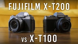 How Does the FUJIFILM XT200 Compare to the XT100  First Look [upl. by Nuhsyar]