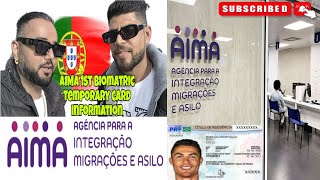 AIMA PORTUGAL 🇵🇹 CENTER PORTO I 1st Biomatric temporary card information I Immigration Info [upl. by Nimrak674]