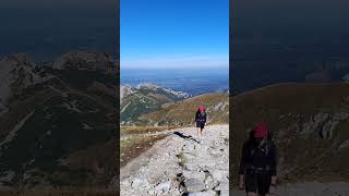 Czerwone Wierchy Małołączniak Tatry  widok na Giewont mountains [upl. by Pandich588]