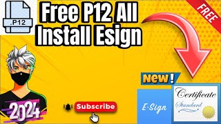 How to Install Esign for free P12 All Download IPA 2024 [upl. by Assirod]