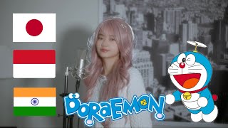 Doraemon Theme Song  JAP INDO HINDI   Shania Yan Cover [upl. by Selie]