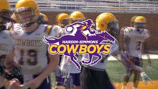 Hardin Simmons Fall football camp Part 3 [upl. by Alyakem644]