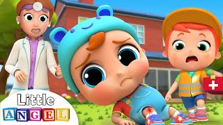 Ouch I Got A Boo Boo  Little Angel Safety Kids Songs with Nursery Rhymes [upl. by Eissirc795]