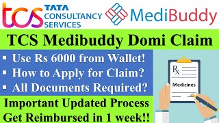 TCS Medibuddy Domiciliary Full Process Explained 2023  Medical Reimbursement 6000 Health Insurance [upl. by Marcia]