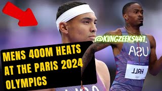 Mens 400M Heats at the Paris 2024 Olympics [upl. by Cela]