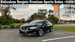 2023 Nissan Maxima Platinum TEST DRIVEFULL REVIEW [upl. by Ihsar]