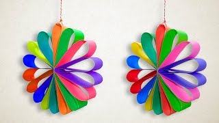 Paper Christmas Decorations  Multi Colored Hanging Paper Circle for Christmas Party Decor [upl. by Nyliak767]