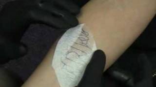 How To Transfer a Tattoo Stencil using Tattoo Stencil Magic [upl. by Sineray889]