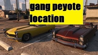 GTA ONLINE GANG PEYOTE LOCATION [upl. by Suoivart]