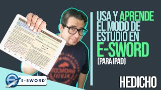 TUTORIAL Modo Estudio IPAD  eSword  HeDicho [upl. by Carolynn49]