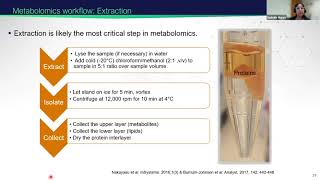 Introduction to Metabolomics  2021 EMSL Summer School [upl. by Ennalorac]